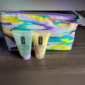 Clinique bag NWOT cleanser & face lotion